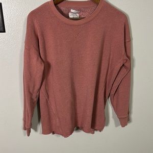 Pink crew neck